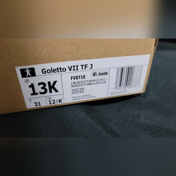 Adidas Kids' Goletto VIII Turf Soccer Cleats 13K - Picture 7 of 10